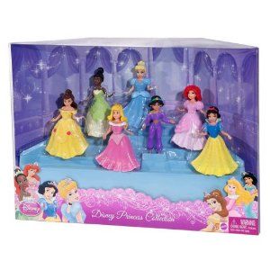 Disney Princess Collection 7 Doll Gift Set Jasmine Ariel Belle Aurora