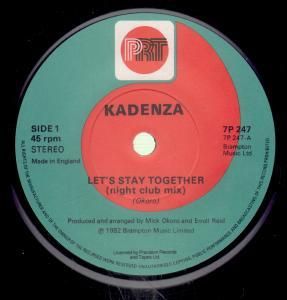  lets stay together 7 night club mix b/w vocal (7p247) uk prt 1982