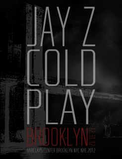 Jay Z Coldplay Stage Tickets Barclays Center Brooklyn NY 12 31 New