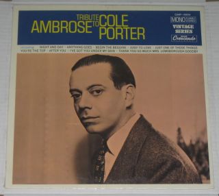Ambrose Tribute to Cole Porter LP SEALED New Mono