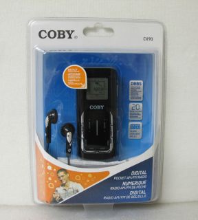 New Coby CX90 Black Portable Radio Digital Pocket Radio