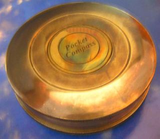 Big 3 inch Robert Frost Brass Poem Compass Gift Edition