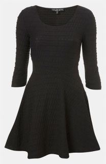 Topshop Textured Skater Dress (Petite)