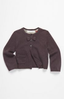 Burberry Bow Trimmed Cashmere Cardigan (Infant)