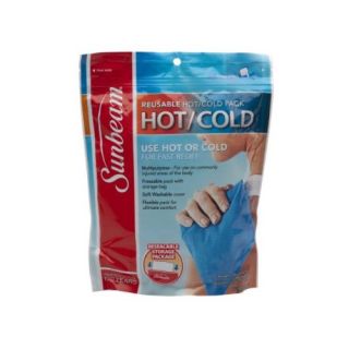 sunbeam 1909 715 large resealable hot cold pack blue