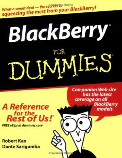 Blackberry for Dummies for Dummies Computer Tech 0471757411