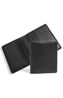 BOSS Black Leather Bifold Wallet