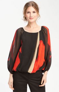 Vince Camuto Placed Passion Peasant Blouse