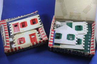 Plasticville HP 9 Cape Cod Houses 2 Complete Boxed Sets