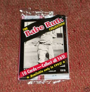 1992 Megacard Babe Ruth Collection SEALED 10 Card Pack