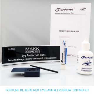 Fortune Blue Black Eyelash and Brow Tinting Kit from Fortune