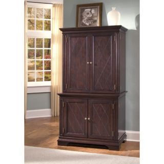 Home Styles Windsor Compact Computer Armoire Desk and Hutch 88 5541