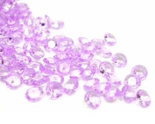 2000 Lavender Diamond Confetti Bridal Shower Vase Wedding Party Table