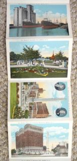1918 Antique Buffalo NY Souvenir Folder Postcard