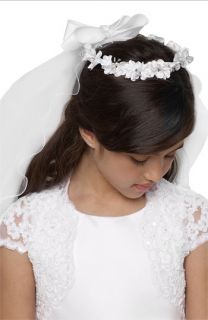 Us Angels Wreath with Removable Veil (Little Girls & Big Girls)
