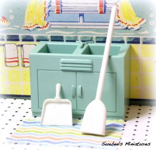  Vintage Dollhouse Furniture Adorable Kitchen Stove Sink 1 2