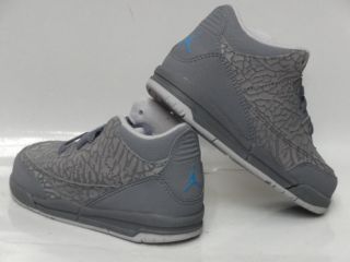 Nike Air Jordan 3 Retro Flip Grey Blue Sneakers Toddler Baby Sz 7