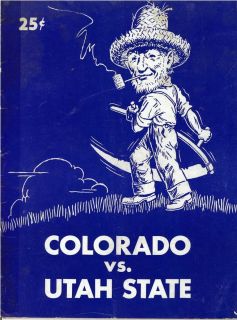 Colorado Buffaloes vs Utah State Aggies 6 Nov 1948 Football Game