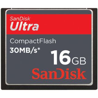 SanDisk Ultra Compact Flash CF Memory Card 16GB 16g 16 GB CF Card 30MB