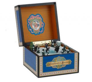 Mr. Christmas Mini Vintage Illuminated Music Box —