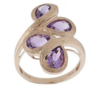 00 ct tw Textured Swirl Design Gemstone Ring 14K Gold —