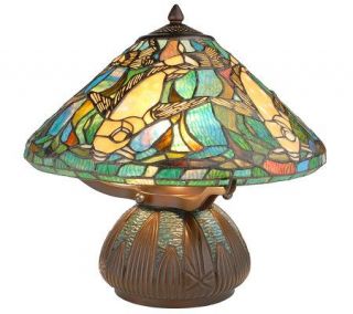 Limited Edition Tiffany Style 16 Jumping Fish Table Lamp —