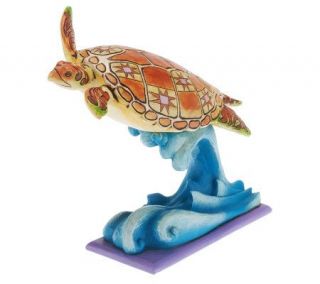 Jim Shore Heartwood Creek Coastal Sea Turtle Figurine —