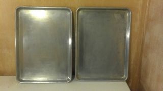   BAKER CHEF SHEET PANS HALF SIZE ALUMINUM COMMERCIAL USED FOR BAKING