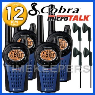 12km Cobra MT975 Walkie Talkie 2 Two Way PMR Radio Quad 5015972057285