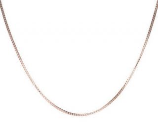 Steel by Design 18 Box Chain Necklace —