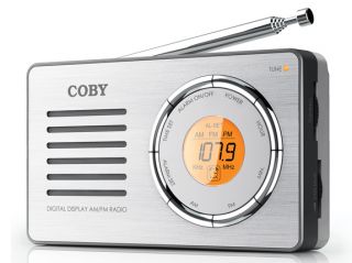 New Coby CX50 Compact Mini Portable AM FM Radio with Digital Display