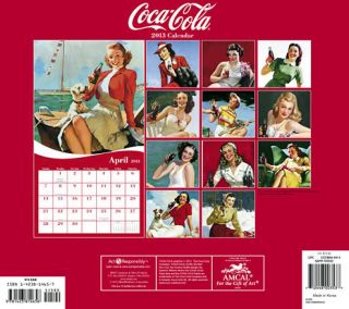 Coca Cola 2013 Amcal Art Calendar Coke Pin UPS Poster Girls