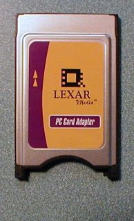 Lexar Media PC Card Adapter Excellent Condition