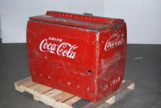 Vintage 1950s Coca Cola Chest Type Cooler Box