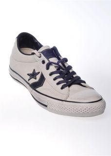 Converse by John Varvatos JV Star Player Oatmeal Navy Leather Sneakers