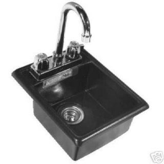 Compact Drop in Hand Washing Sink Espresso Cart Kiosk