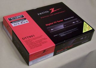 zenith digital tv tuner converter box dtt901 new