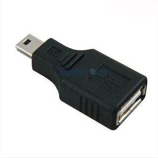 New USB A Female to Mini USB B 5 Pin Male Adapter Converter F/M