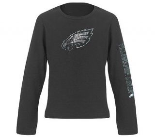 NFL Philadelphia Eagles Girls (7 16) Giant Logo T Shirt —