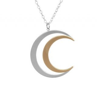 RLM Studio Sterling & Brass Crescent Moon 18 Necklace —