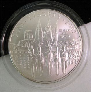  Military Academy UNC Silver Dollar Bicentennial Commemorative Coin