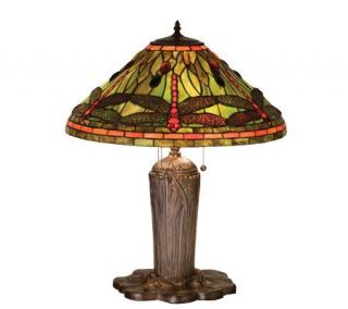 Tiffany Style Dragonfly Table Lamp —
