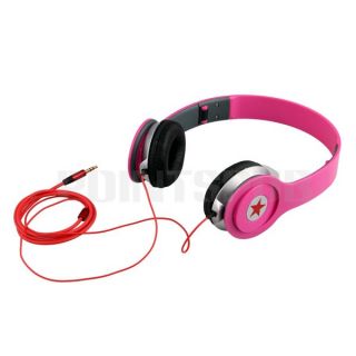 Pink Stereo Headphone Earphone Headset for PC PSP  MP4 Player