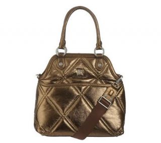 Judith Ripka Thompson Quilted Nappa Leather Tote w/ Shoulder Strap