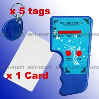 RFID 125Khz EM4100 Card Copier Duplicator with Writable Card and 5