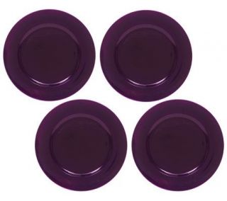 ChargeIt by Jay Purple Round Charger Plates  Set of 8 —