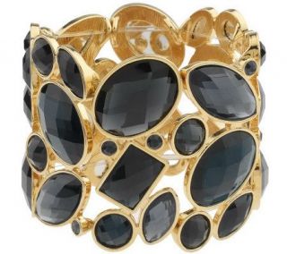 Joan Rivers Couture Faceted Stretch Bracelet —