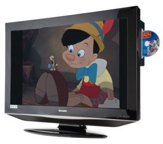 Sharp 32 Diag. High Definition 720p LCDTVwith DVD Player & Pinocchio 