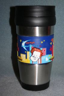 Late Night with Conan OBrien Travel Coffee Tumbler New