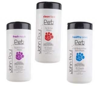 John Paul Pet Total Care Pet Wipes 3 Pack —
